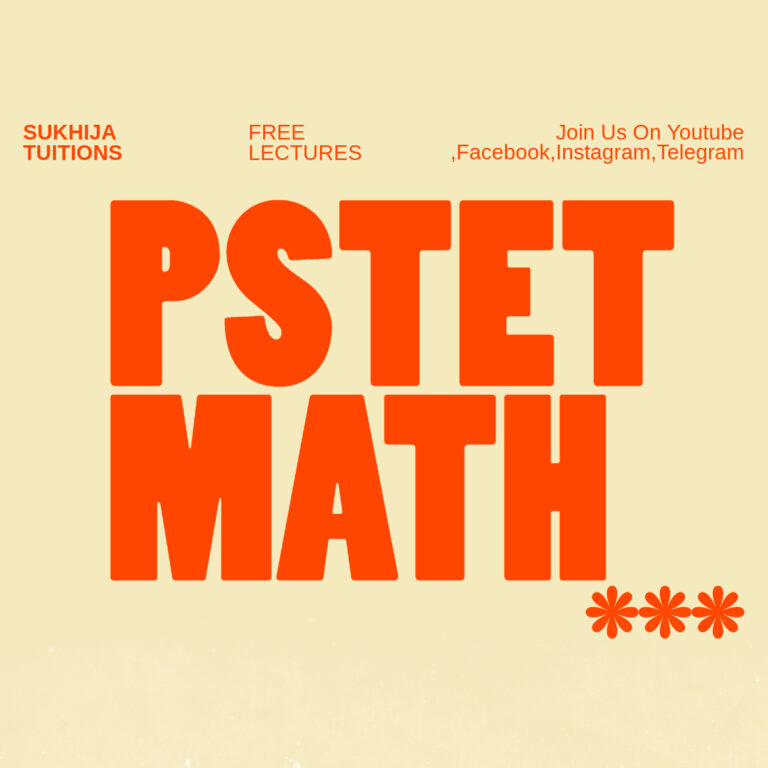 PSTET MATH FREE BATCH